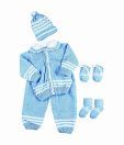 Advance Baby 5 Pc. Woollen Sweater Set - Blue