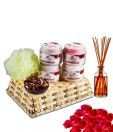 Rose n Wine gentle facial spa hamper