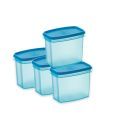 Prime Houseware Modular Snacks Containers 4 Pcs. Set- Blue