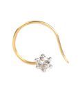 Jewel Creation 0.05Ct Diamond Nosepin In 14Kt Gold