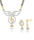Sukkhi Pearl Drop 18kt Gold Plated Mangalsutra Set
