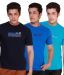 Fort Collins Navy-Inkblue-Light Blue Pack of 3 Round Neck T-Shirts