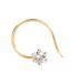 Jewel Creation 0.03Ct Diamond Nosepin In 14Kt Gold