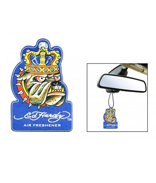 Ed Hardy - King Car Bulldog Hanging Air Freshener