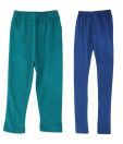 RHAM GOLD Pack of 2 Green & Blue Color Leggings for Girls For Kids