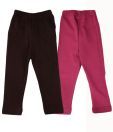 RHAM GOLD Pack of 2 Pink & Brown Color Leggings for Girls For Kids