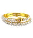 Jpearls Pearls Laden Traditional Bangles - Set Of 2