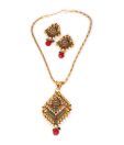 Ada Exuberant Golden Necklace Set