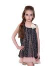 Herberto Vibrant Black Dress For Kids