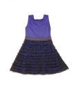 Herberto Blue Mesh Dress For Kids