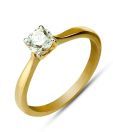 Sincere Solitaire Spark Gold Ring