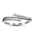 Sanskruti Sleek Platinum Finish Diamond Ring