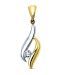 Sanskruti Two Tone Daily Wear Diamond Pendant