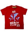Quarter Spoon Red Printed T-Shirt For Kids