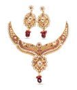 Magan Pearls Golden Opulence Necklace Set