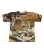 S-Factor Brown Leopard Printed T-Shirt