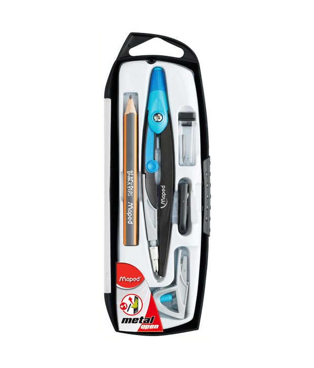 Maped Metal Compass Geometry Box (Pack Of 2) Buy Online at Best Price