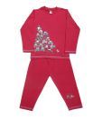 BBA Red Full Sleeves Night Suit For Kids