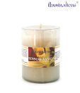 Illuminations White Glass Candle