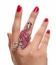 Pari Pink Crane Ring