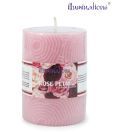 Illuminations Rose Pillar Candle