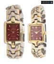 Geneva Cherry Dial Bracelet Watch