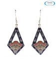 Vendee Splendid Multicolour Enamel Earrings