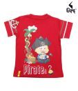 Zivene Smart Red Pirated T- Shirt For Kids
