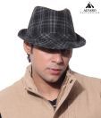 Alvaro Stunning Black & Grey Checkered Print Hat