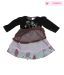 Isabelle Black & Light Purple Beaded Frock For Kids