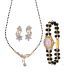 Oleva Gleaming Mangalsutra Set & Pearl Watch Combo