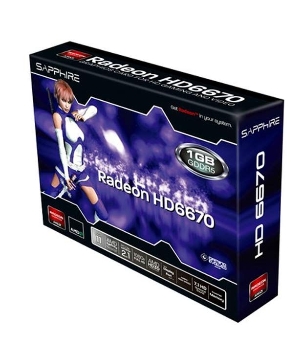 Sapphire Radeon HD 6670 1GB DDR5 Graphic Card available at snapdeal for Rs.6545