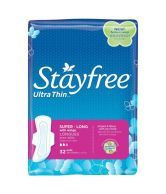 Stayfree Ultra Thin Long Pads with Wings 32 Count (Pack of 2)