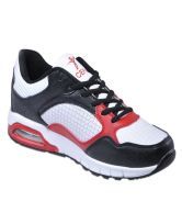 Justclik Cefiro Elegant White, Red & Black For Men White Casual shoes