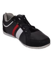 Justclik Cefiro Black with Abstract Pattern Casual Shoe For Men Black Casual shoes