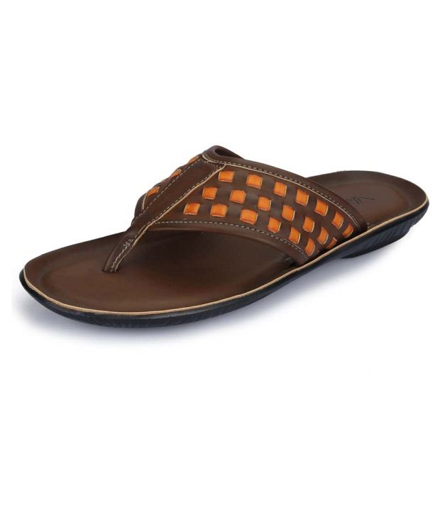 Buy Vago Smart Brown Slippers on Snapdeal PaisaWapas