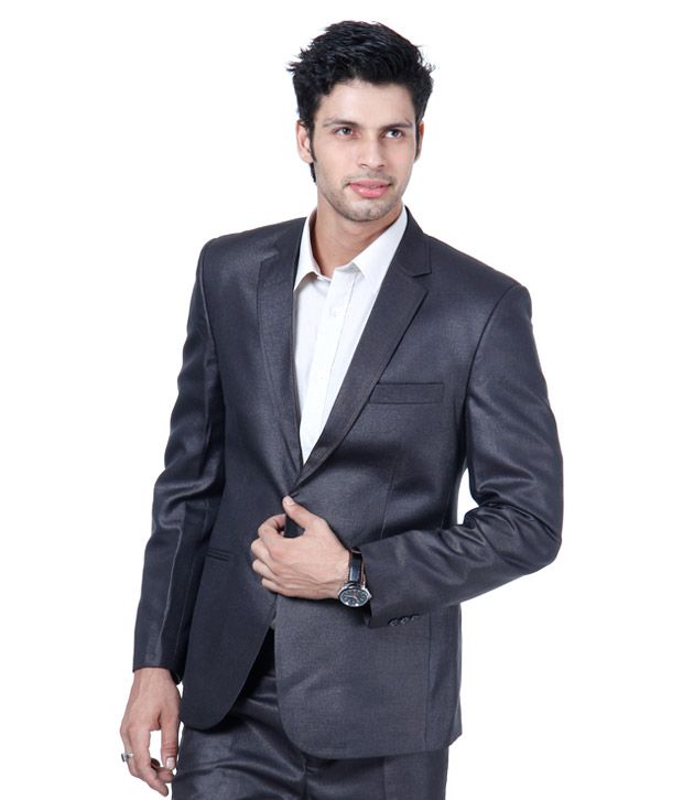 Canary London Designer Dark Grey Suit available at snapdeal for Rs.1049