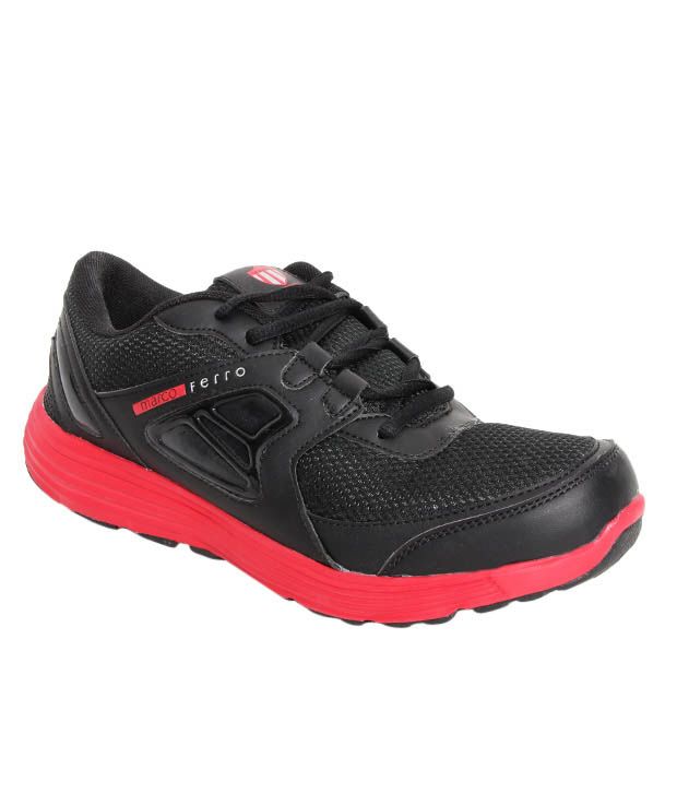 Marco Ferro Robust Black & Red Sports Shoes available at snapdeal for Rs.898
