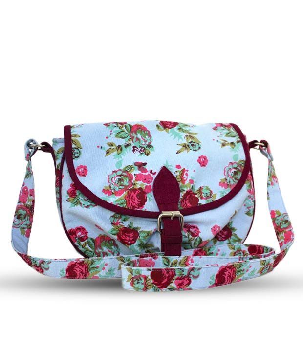 floral sling bags