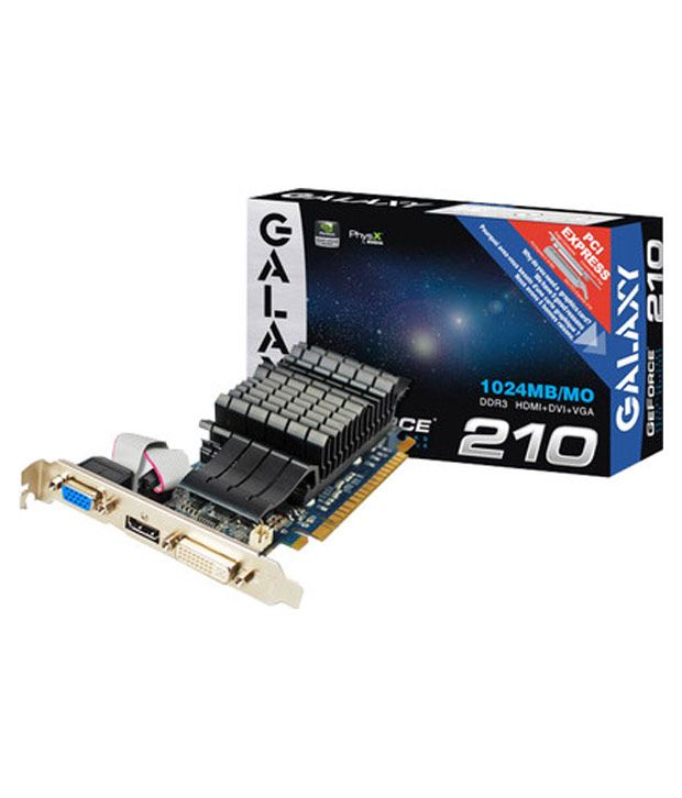 Galaxy NVIDIA GeForce GT 210 1 GB DDR3 Graphics Card available at snapdeal for Rs.2049
