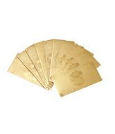 Guru Gold Set Of Ten 24kt Gold Foil Ganesha Design Envelope