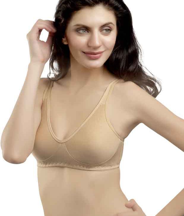 Buy Tweens Padded Non-Wired Full Coverage T-Shirt Bra - Skin at Rs