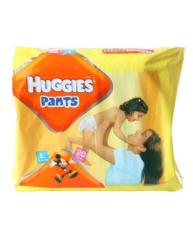 Huggies Total Protection Diaper-L(8-14kg) 20 Pc available at snapdeal for Rs.365