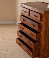 LifeEstyle - Handcrafted Sheesham Wood Chest Of 6 Drawers