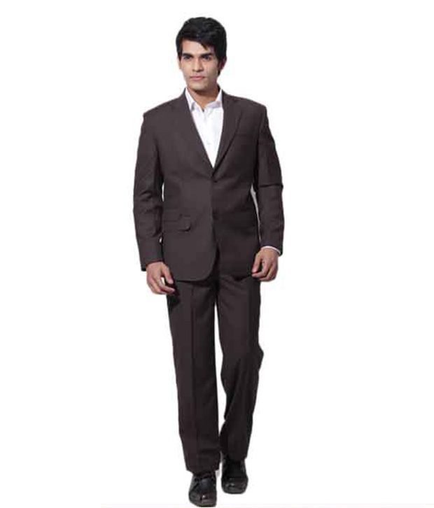 Canary London Brown Formal Suit With Free Shirt, Diary & Neck Tie available at snapdeal for Rs.779