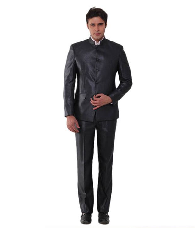 Canary London Urban Grey Designer Suit With Free Shirt, Diary & Neck Tie available at snapdeal for Rs.1199