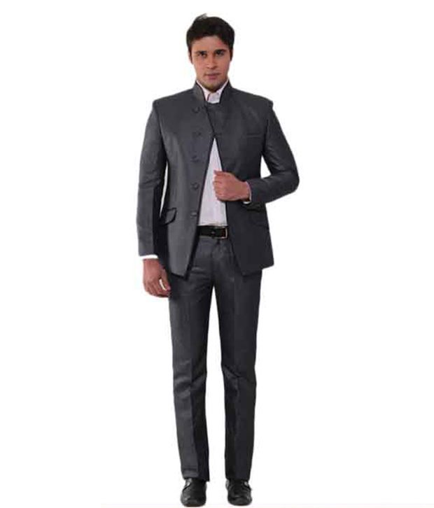 Canary London Grey Designer Suit With Free Shirt, Diary & Neck Tie available at snapdeal for Rs.1049