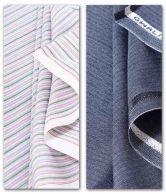 Zion Multi Color Poly Cotton Shirts & Trousers Unstitched Combo