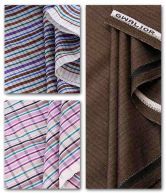 Zion Purple-Brown Semi-Formal Shirts & Trousers Unstitched Combo