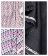 Zion Purple-Deep Blue Semi-Formal Shirts & Trousers Unstitched Combo